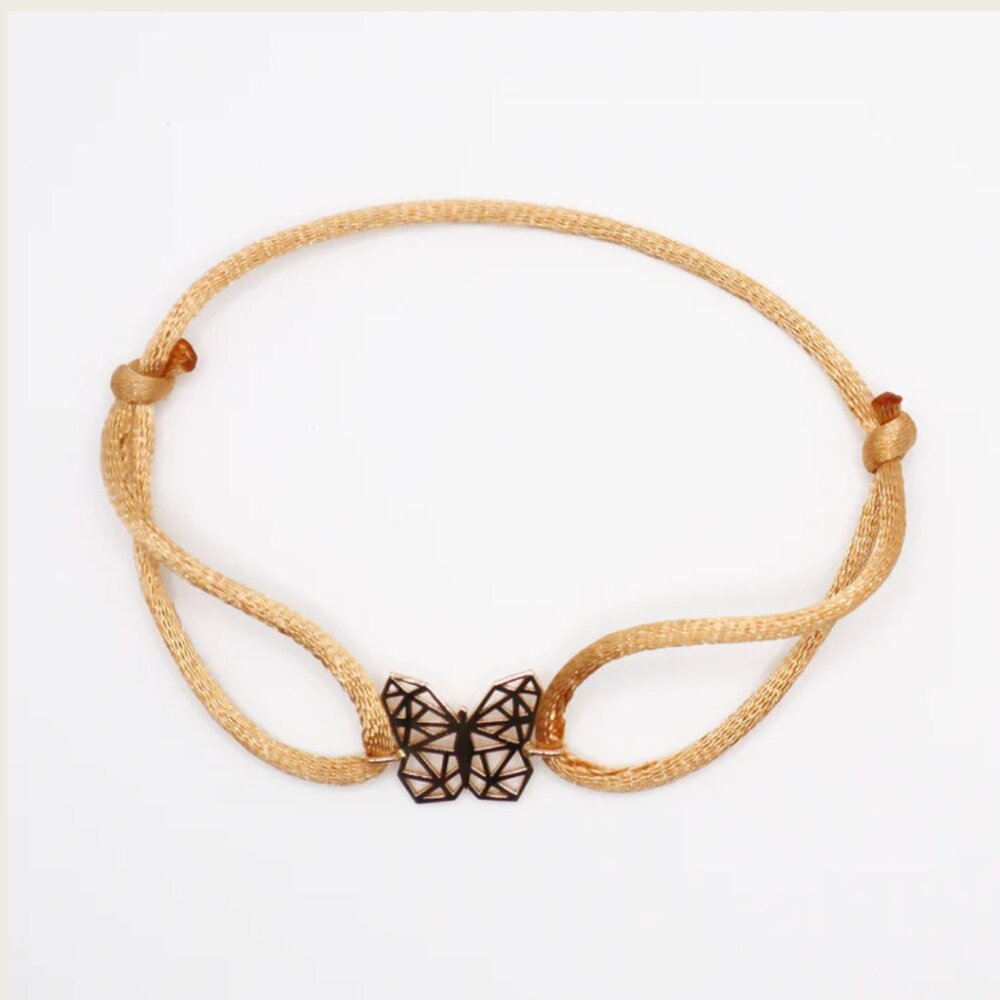 18k Gold Butterfly Bracelet - Picture 5 of 6